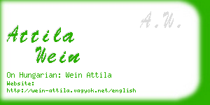 attila wein business card